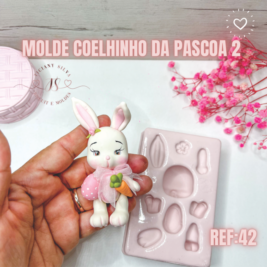 Molde Coelhinho Da Pascoa Ref Ticiany Moldes E Biscuit