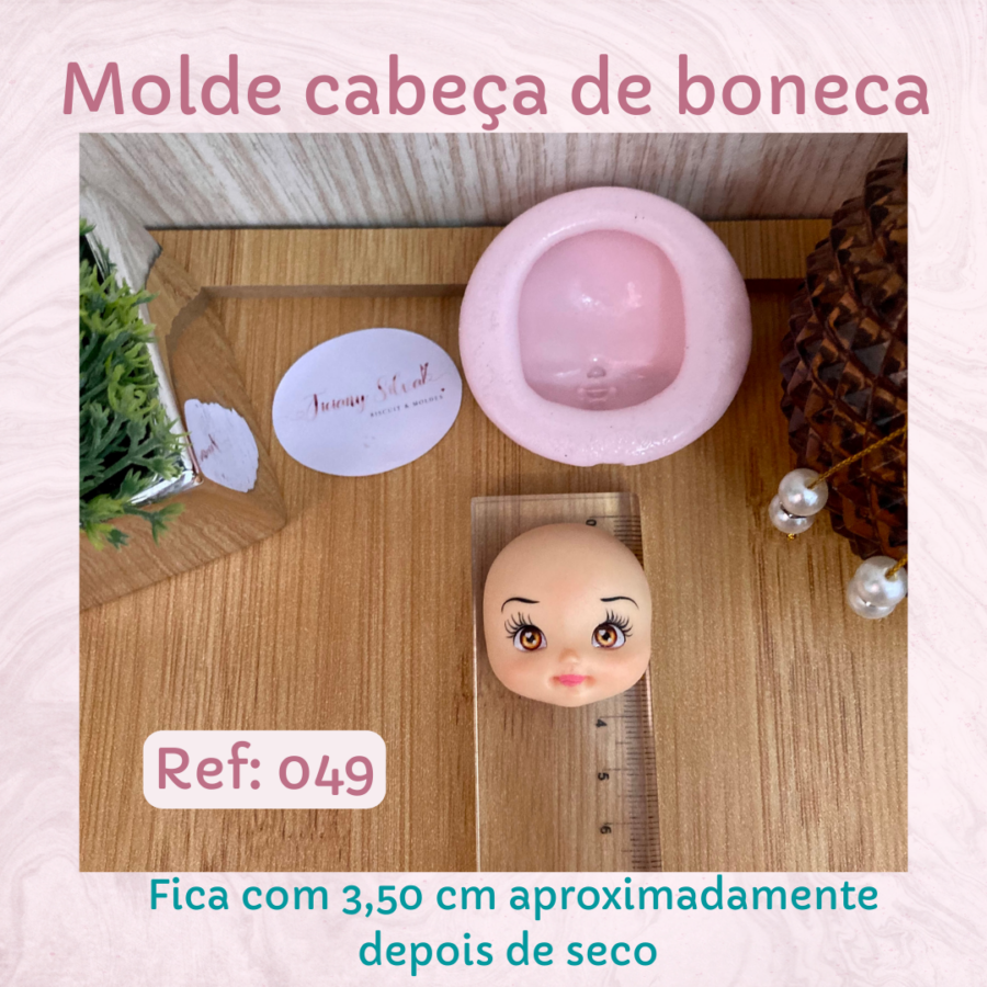 Molde Cabe A De Boneca Ref Ticiany Moldes E Biscuit