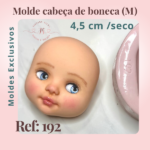 Molde cabeça de boneca (M) Ref: 192