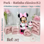 Pack - RATINHA Clássica (4 Moldes) Ref: 217