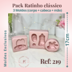 Pack - RATINHO Clássico (3 Moldes) Ref: 219