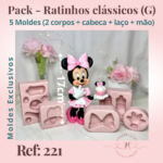 Pack - RATINHOS Clássicos (5 Moldes) Ref: 221